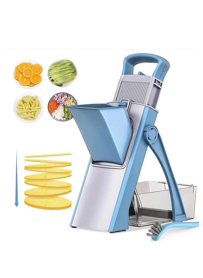 Generic - PROSLICER Vegetable Chopper and Mandoline Slicer with Stainless Steel Blades, Large Capacity, Adjustable Thickness, and Safety Features for Chopping, and Cutting of Vegetables and Fruits - Image 1
