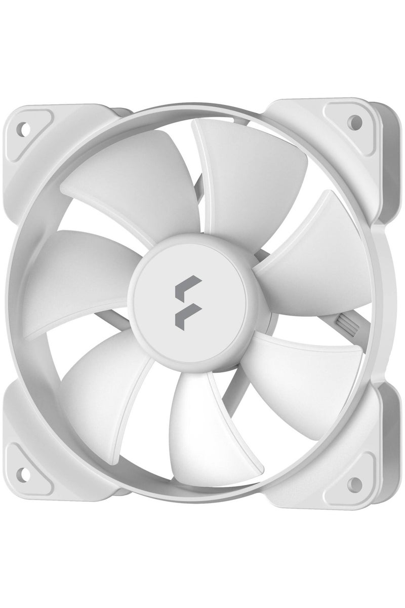 Fractal Design Aspect 12 RGB 120mm Fan, White Frame, 3-Pin DC, Fixed 1200 RPM, 32 CFM Airflow, 18.3 dBA Noise, Rifle Bearing, 6 ARGB LEDs, Daisy-Chain Cables, Trip Wire Technology, Non-PWM | FC-F-AS1-1208 - Image 3