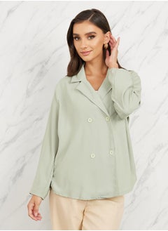 Oversized Double Breasted Regular Length Blazer