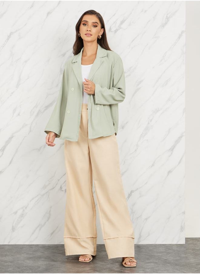 Styli - Oversized Double Breasted Regular Length Blazer - Image 1