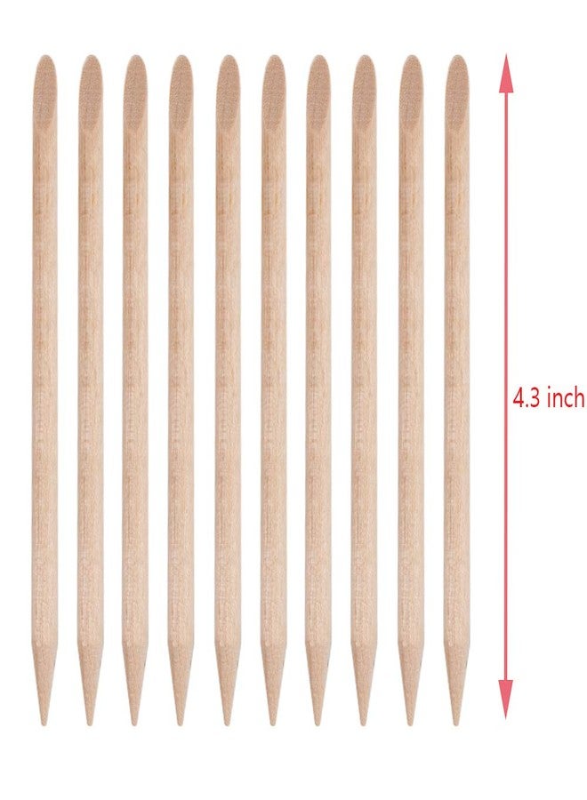 Sowaka 50 Pcs Orange Wood Sticks for Nails Natural Double Sided Multifunctional Wooden Mini Cuticle Pusher Remover Tool Kit for Manicure Pedicure - Image 2
