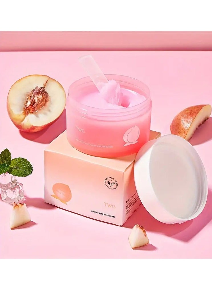 TWG - Gentle, Hydrating Makeup Remover Balm - Fresh Scent & Moisturizing Face Cleansing for All Skin Types PEACH - Image 1