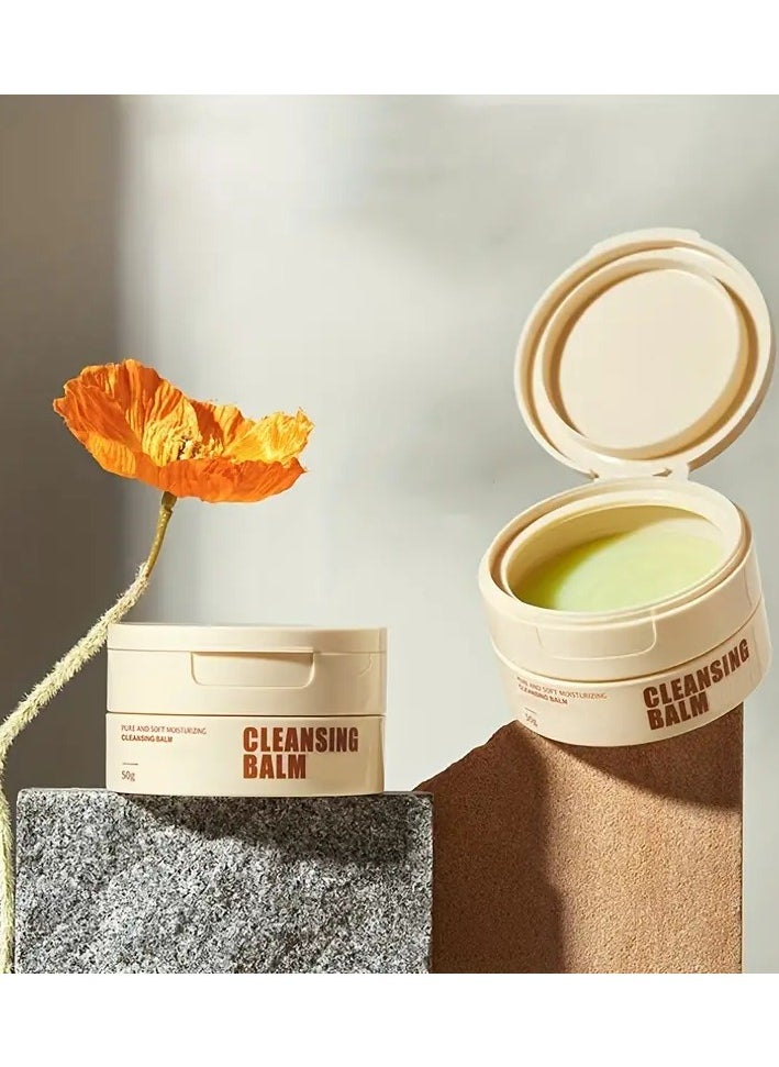 TWG - Gentle, Hydrating Makeup Remover Balm - Fresh Scent & Moisturizing Face Cleansing for All Skin Types PEACH - Image 1