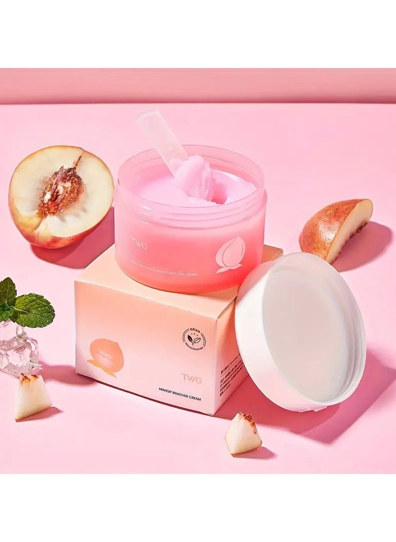 TWG - Gentle, Hydrating Makeup Remover Balm - Fresh Scent & Moisturizing Face Cleansing for All Skin Types PEACH - Image 1