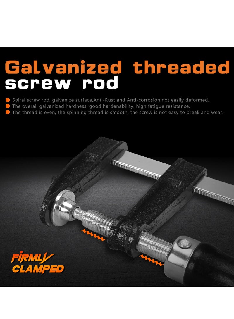 KSEIBI Industrial F-Clamp - Heavy-Duty Clamping Tool for Secure Holding in Woodworking and Metalworking Applications  - Image 2