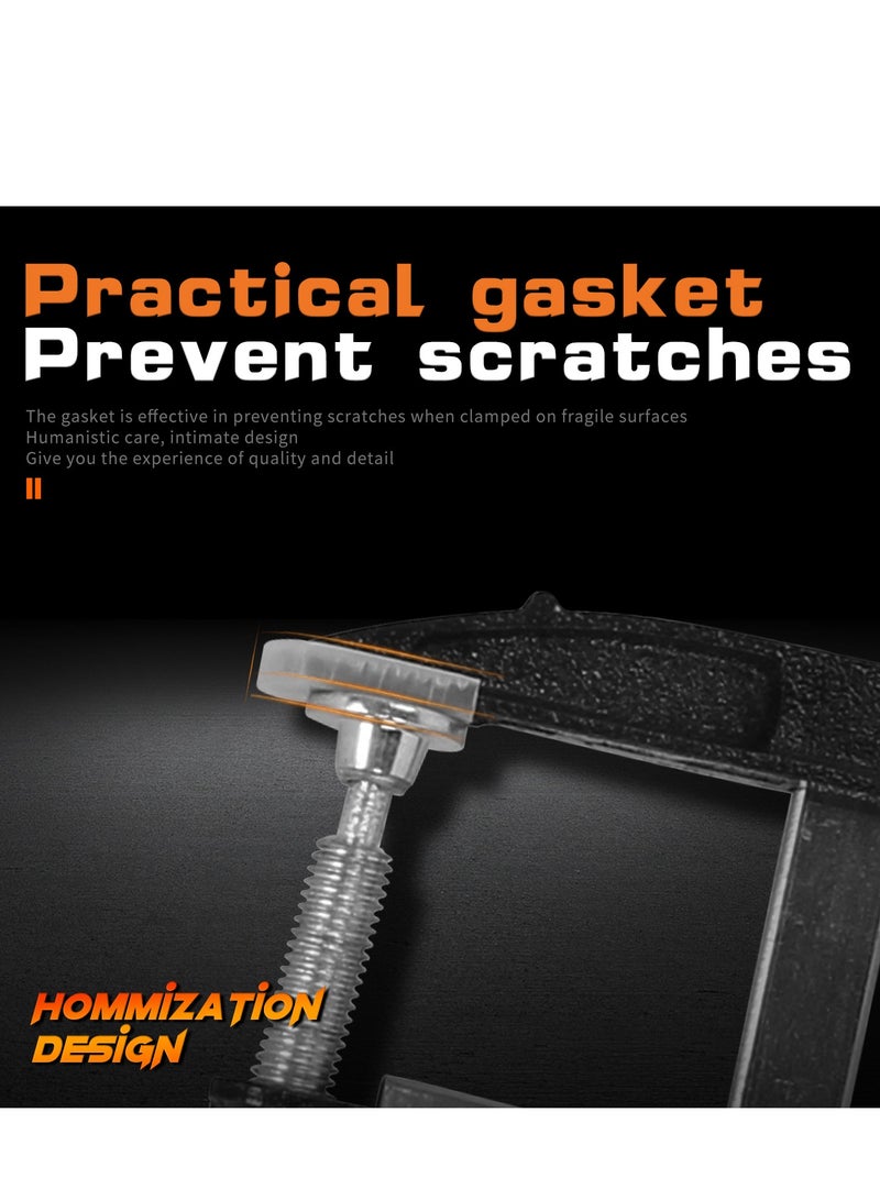 KSEIBI Industrial F-Clamp - Heavy-Duty Clamping Tool for Secure Holding in Woodworking and Metalworking Applications  - Image 3