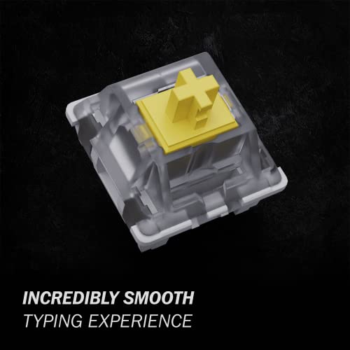 Gateron KS-9 Mechanical Switches for MX Mechanical Gaming Keyboard | 50g Force | Linear | Plate Mounted | SMD 3 Pin RGB Switches for Backlit Keyboard | (90 PCS, Yellow) - Image 5