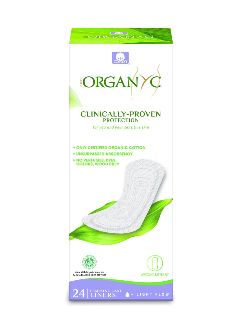 ORGANYC Panty Liners Flat 24 Pcs