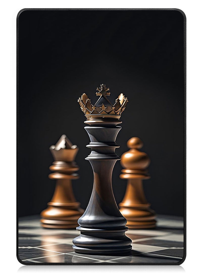 Theodor Protective Flip Case For Apple iPad Pro 13 (2024) With Trifold Stand Auto Wake Sleep Shockproof Cover Chess KING - Image 1