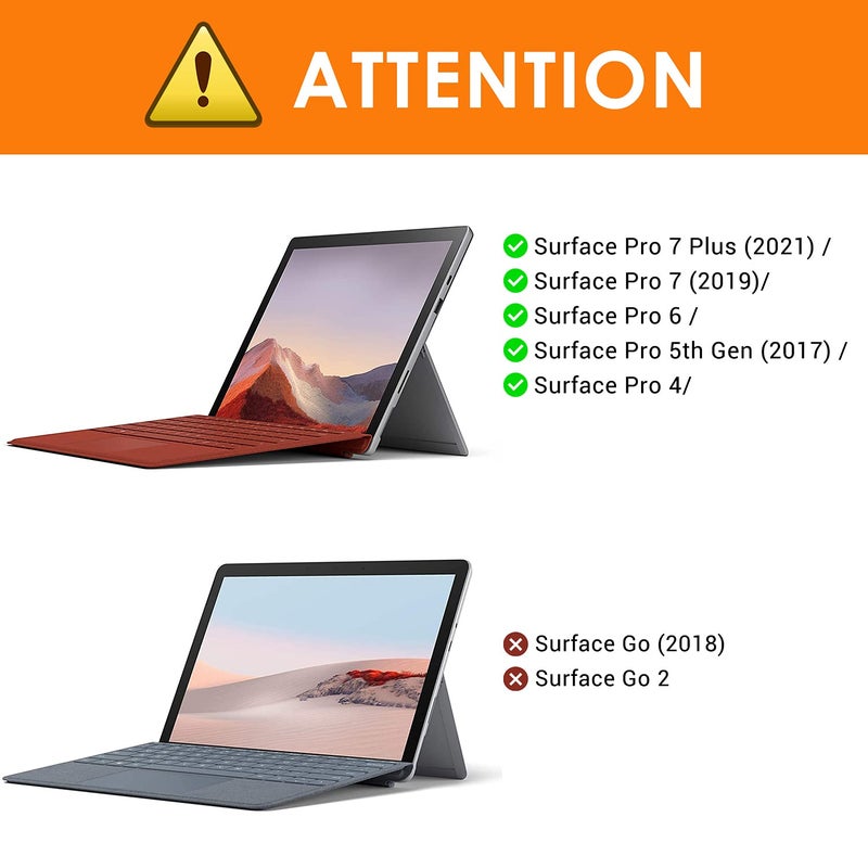 MoKo Matte Screen Protector for Microsoft Surface Pro 7 Plus/Pro 7/Pro 6/Pro 5/Pro 4/Pro LTE Tablet, Anti Reflection PET Film, Write Draw and Sketch with Surface Pen Like on Paper, Clear - Image 2