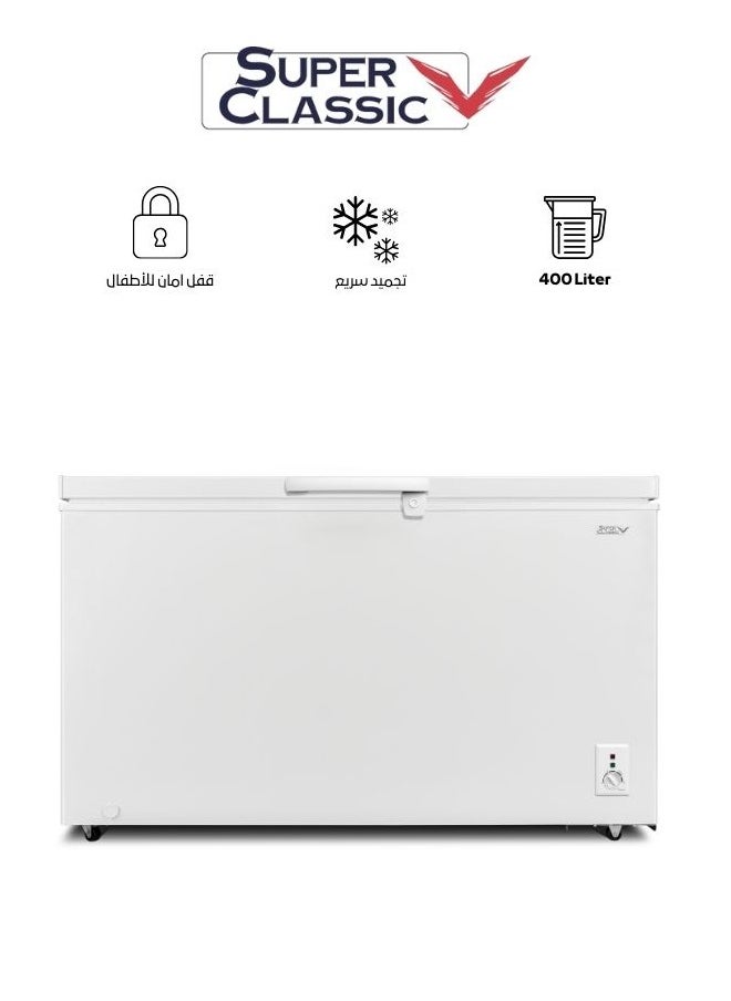 SUPER CLASSIC - SUPER CLASSIC Chest Freezer, 400 Liters, 14.10 Feet, White - SPCF-425 - Image 1