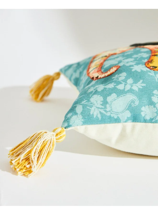 Chumbak Pixel Paisley Ele 16" Cushion Cover