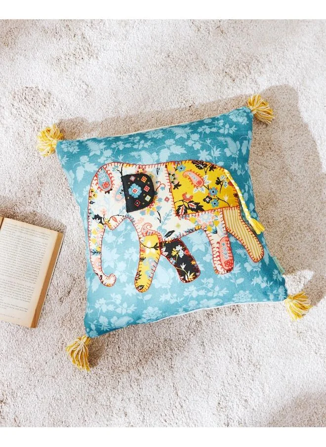 Chumbak Pixel Paisley Ele 16" Cushion Cover
