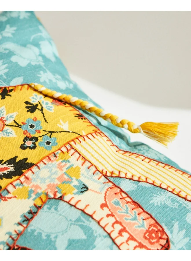 Chumbak Pixel Paisley Ele 16" Cushion Cover