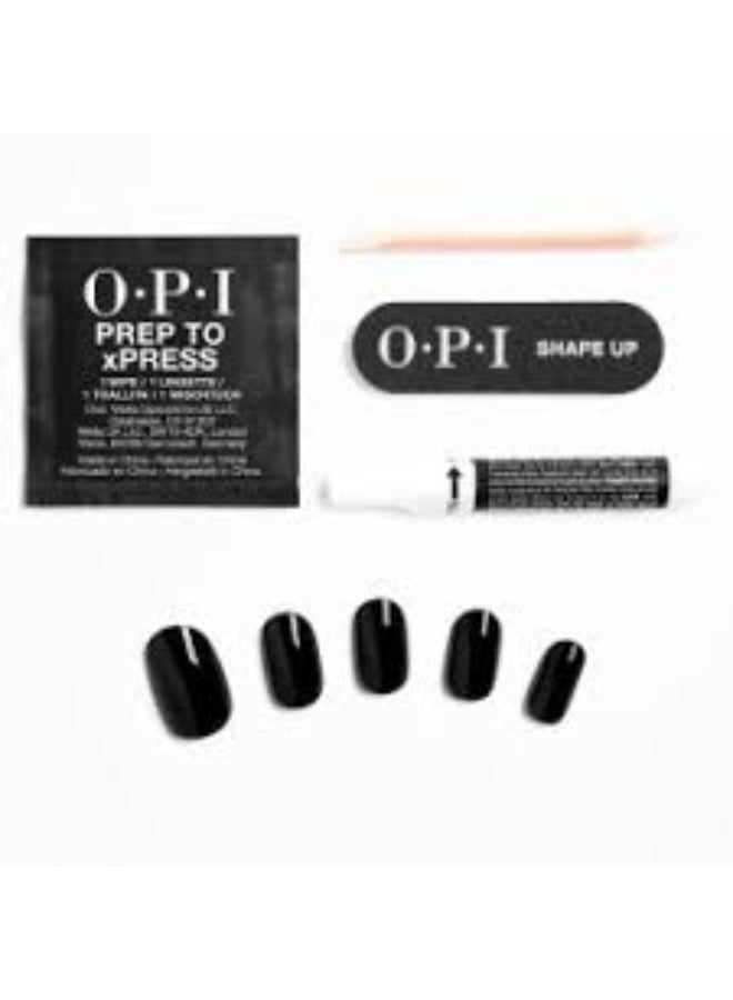 Opi xPress/On False Gel-Like Nails Color Lady In Black x30 - Image 2
