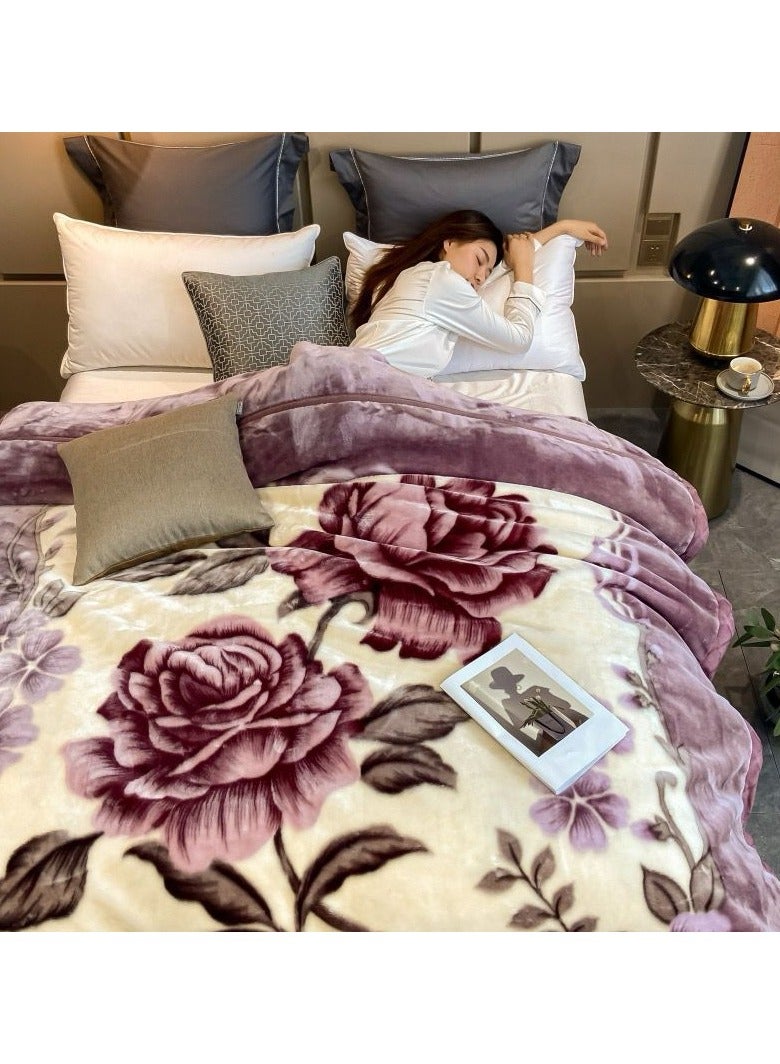 Comfy COMFY SOFT & FLUFFY FLORAL CLOUDY KOREAN BLANKET  - Image 2