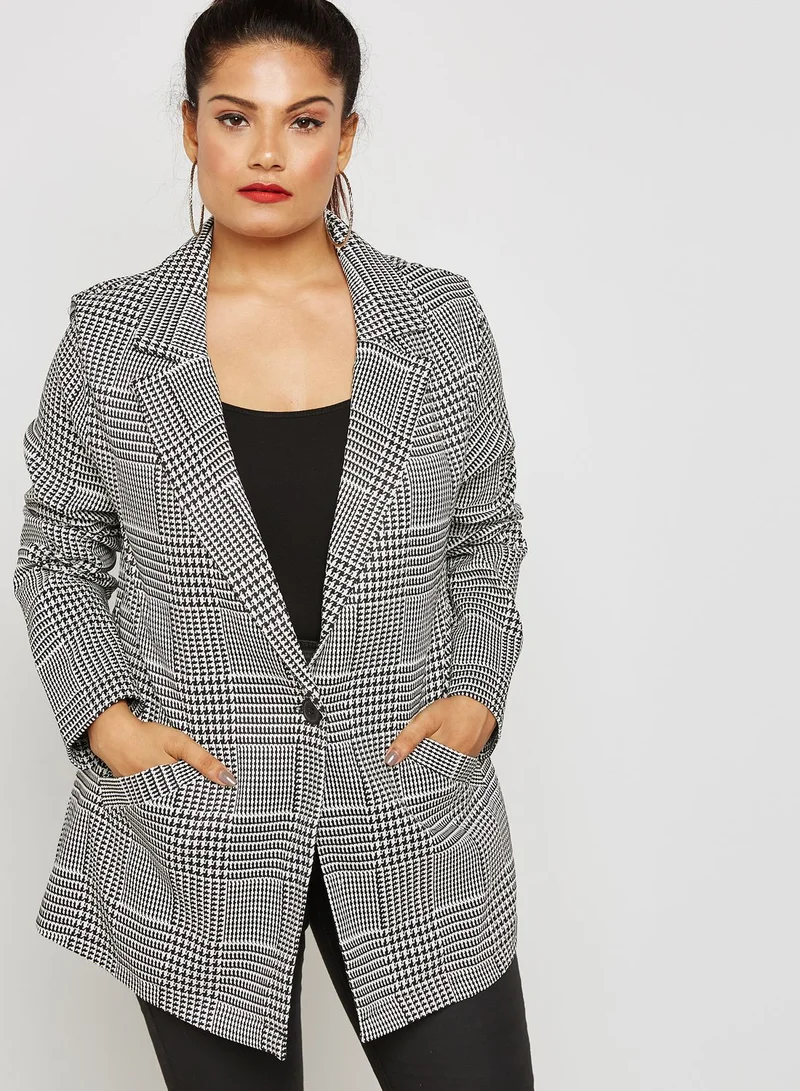 Forever 21 Plus Checked Blazer