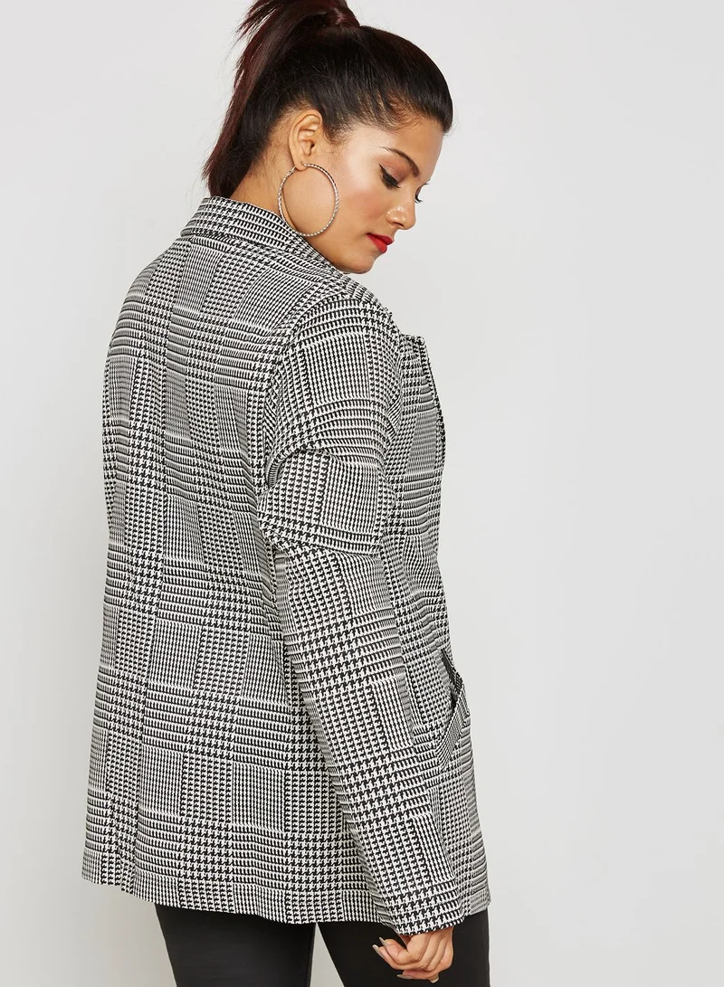 Forever 21 Plus Checked Blazer