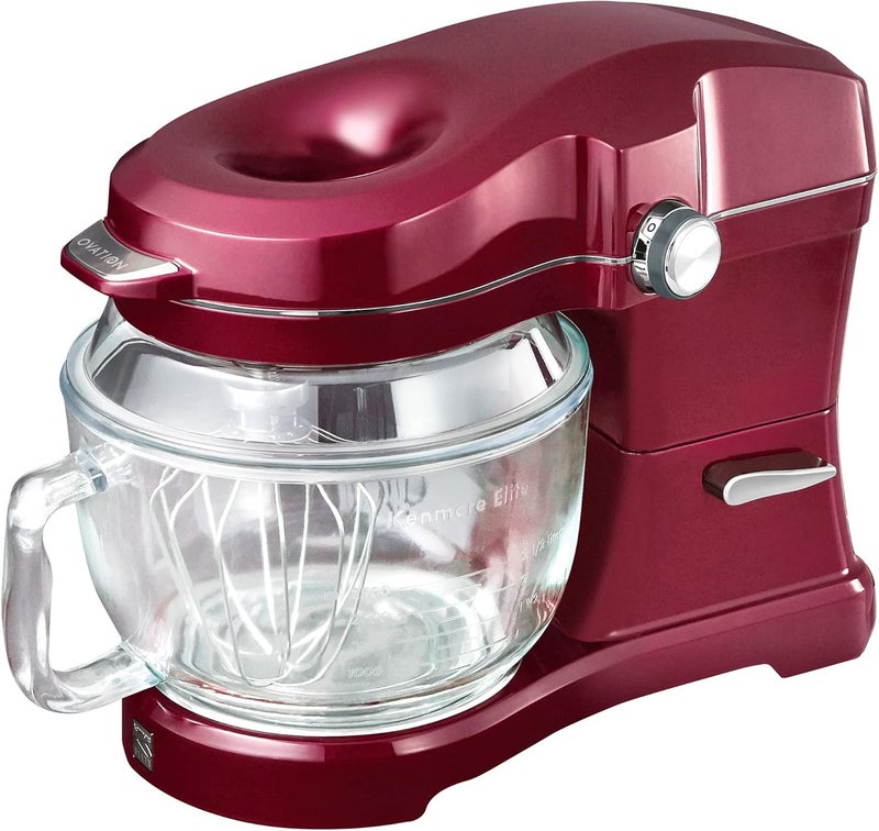 Kenmore Kenmore 849083 Elite Ovation 49083 Exclusive PourIn Top 5 quart TiltHead Kitchen Stand Mixer One Size Red Burgundy  - Image 1