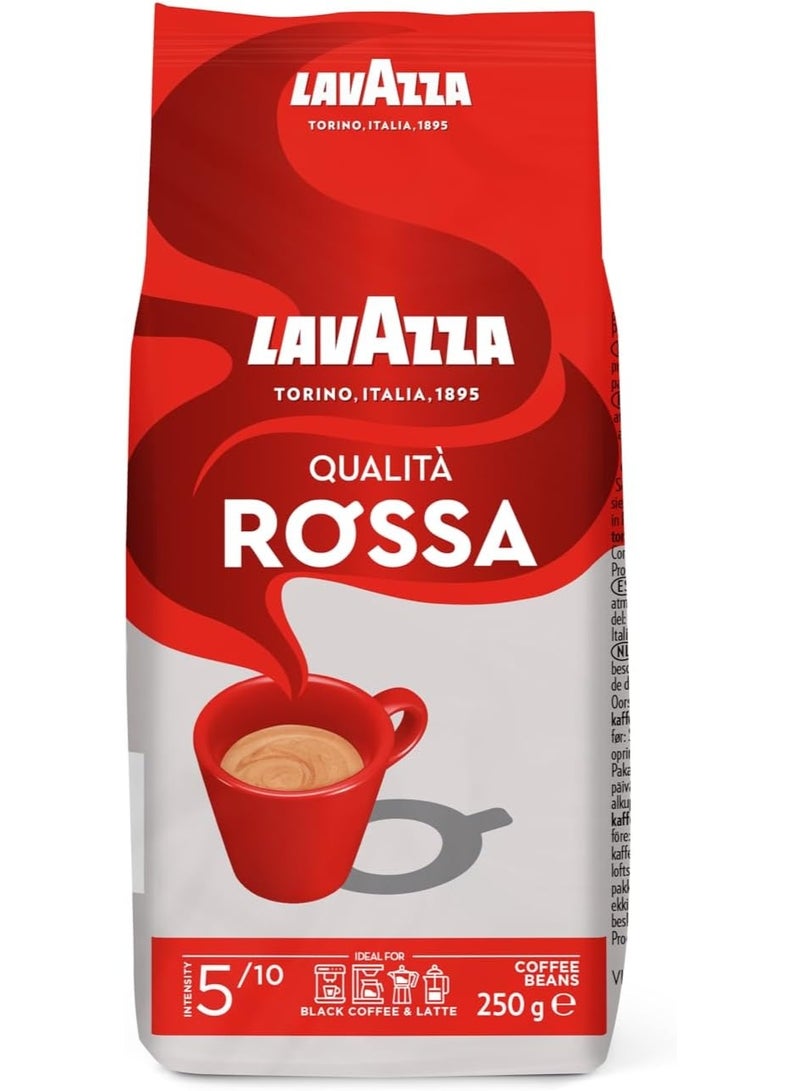 Lavazza Qualita Rossa Whole Bean Coffee 250 Gm - Image 1