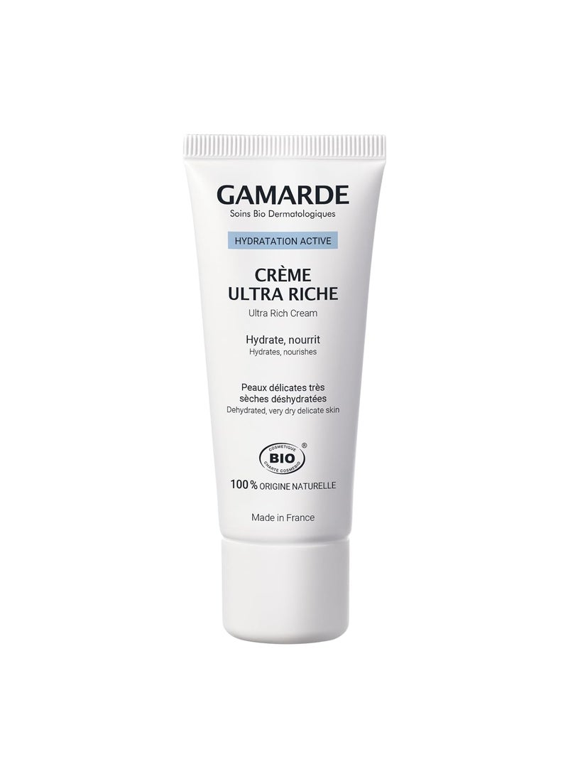 gamarde - Ultra Rich Cream  Face Moisturizer with Hyaluronic Acid and Shea Butter  Hydrate and Nourish Dry to Very Dry Skin  141 oz - Image 1