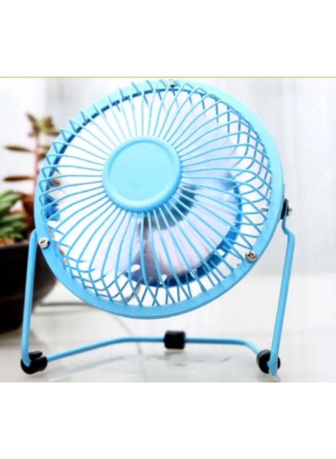 HEJ Mini USB Portable Desktop Cooling Desk Fan Computer Laptop Metal 6 inch - Image 4