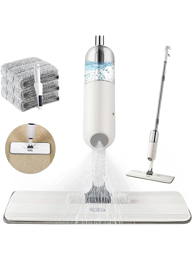PROMASS for Floor Cleaning Microfiber Spray Mop with Refillable 350ml Water Tank & 3 Washable Pads Flat Mop for Home Kitchen Hardwood Ceramic Tile Marble Household Cleaning Tools - Image 1