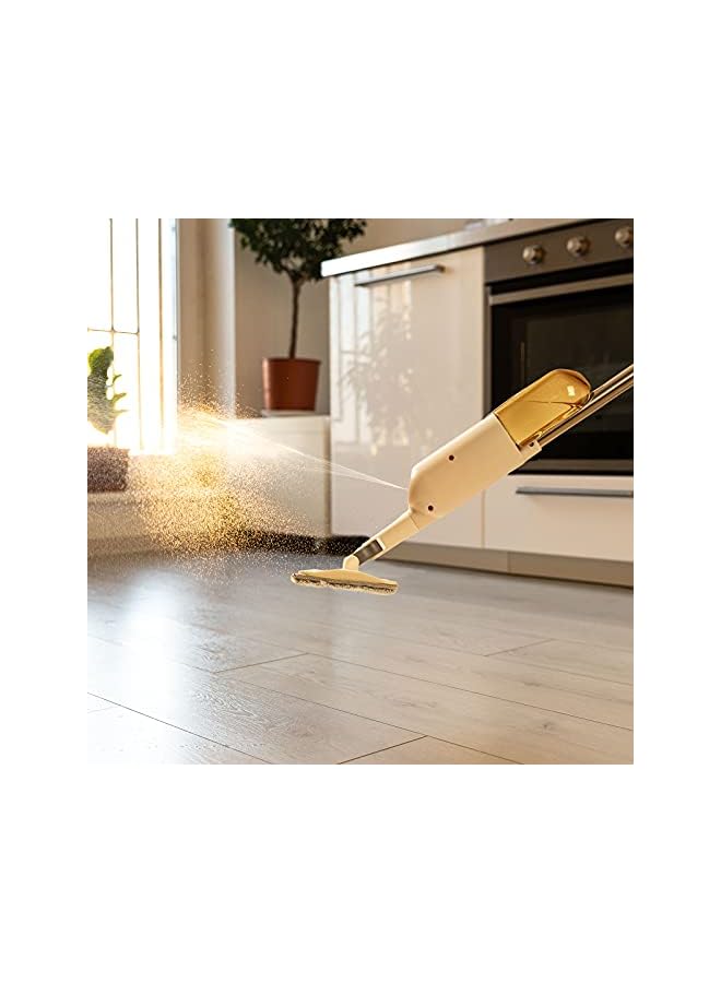 PROMASS for Floor Cleaning Microfiber Spray Mop with Refillable 350ml Water Tank & 3 Washable Pads Flat Mop for Home Kitchen Hardwood Ceramic Tile Marble Household Cleaning Tools - Image 3