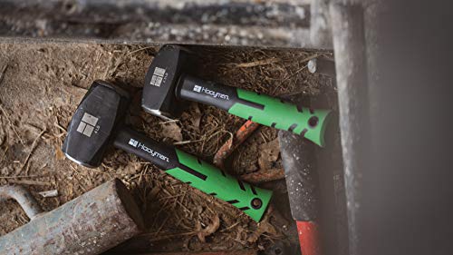 Hooyman 2.5lb Club Sledge Hammer with Heavy Duty Construction, Ergonomic No-Slip H-Grip Handles, Solid Fiberglass Cores, and Epoxy Sealed Heads for Construction, Gardening, Yard Work, and Outdoors - Image 4