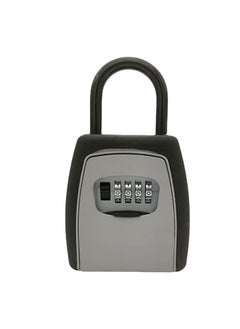 HEBEZON Combination Key Safe BoxKey Safe Lock Box Outdoor Storage Box with Code Combination Password Security Lock Resettable Password Rustproof 4Digit Combination Keys Lock Box 1 Pcs