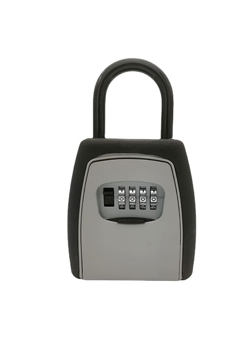 HEBEZON - HEBEZON Combination Key Safe BoxKey Safe Lock Box Outdoor Storage Box with Code Combination Password Security Lock Resettable Password Rustproof 4Digit Combination Keys Lock Box 1 Pcs - Image 1