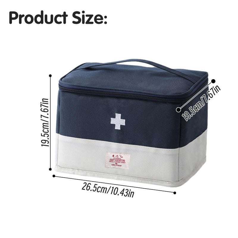 XPAPOV Medicine Travel Bag Organizer, Empty First Aid Box, for Home, Travel, Camping, Car, Hiking & Outdoor Emergencies, Travel Medicine Kit - Image 2