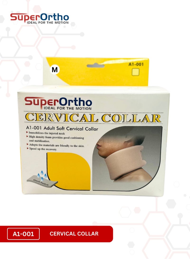 SuperOrtho Adult Soft Cervical Collar (A1-001) Medium Size - Image 3