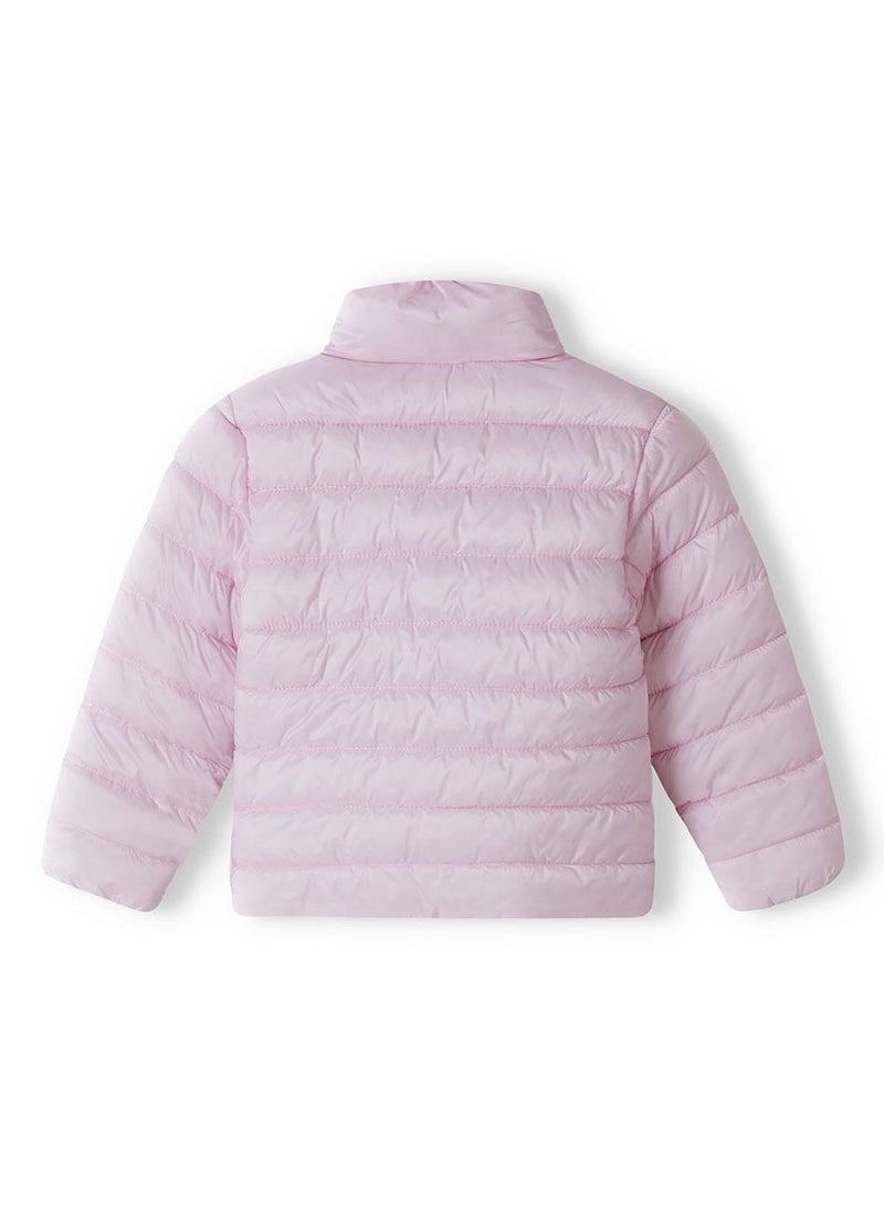 MINOTI Kids Girls Puffer Jacket with Lightweight Padding and Zip  - Image 3