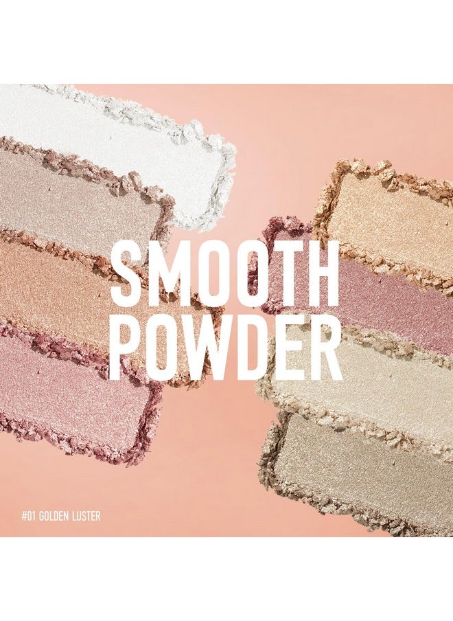 KYDA KYDA 8 Colors Baked Powder Palette, Mulitiuse Baked Powder for Eyeshadow Highlighter Contour, High Glossy Pigment, Lightweight Soft Powder, Buildable Blendable Natural Look, Golden Luster  - Image 5