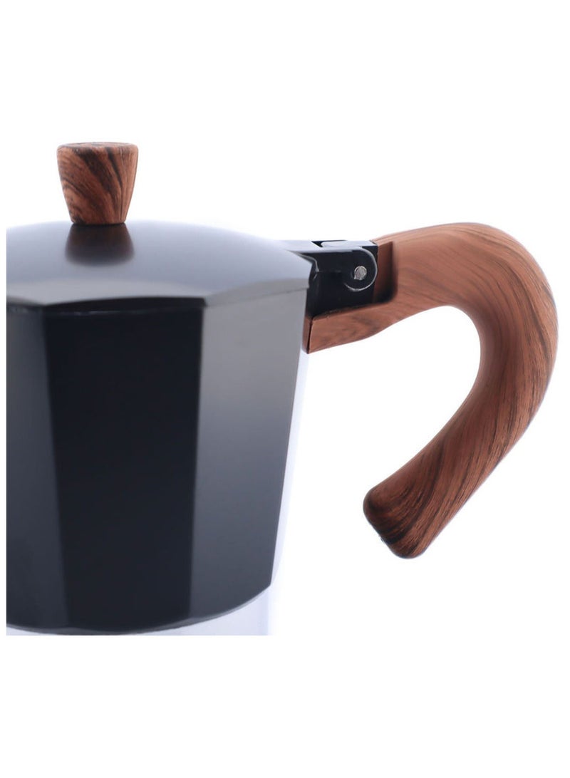 MIBRU The New Espresso Maker 6 Cup Stove Top Coffee Maker 300Ml Almunium Moka Pot Moka Pot Classic Cafe Maker Suitable For Induction Hob  - Image 3