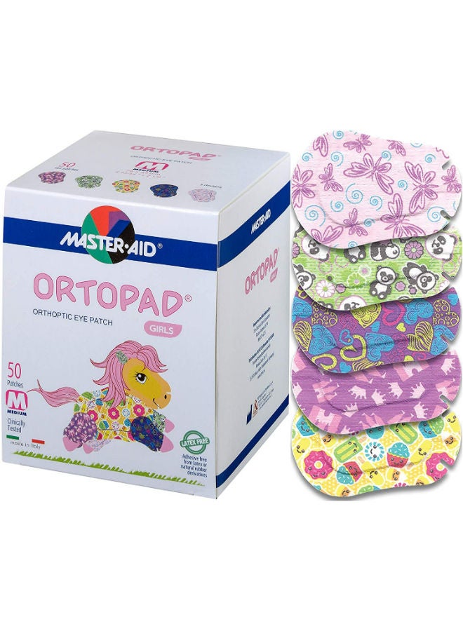Master Aid Ortopad® Girls Eye Patches Medium - 50 pcs