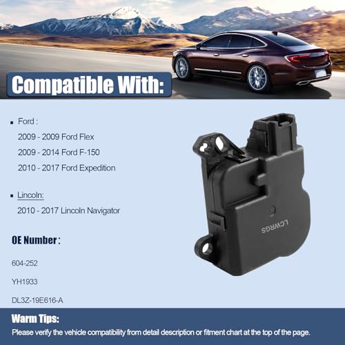 LCWRGS DL3Z-19E616-A HVAC Heater Blend Door Actuator Replacement for Ford F-150 2009-2014, Ford Expedition 2010-2017, Lincoln Navigator 2009-2016, Replaces# 604-252, YH1933, YH1777, YH1879 - Image 2
