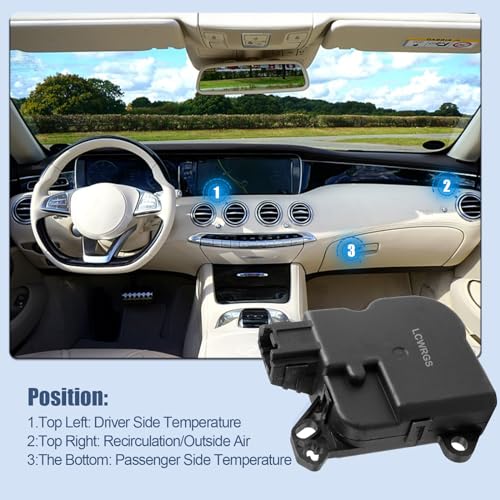 LCWRGS DL3Z-19E616-A HVAC Heater Blend Door Actuator Replacement for Ford F-150 2009-2014, Ford Expedition 2010-2017, Lincoln Navigator 2009-2016, Replaces# 604-252, YH1933, YH1777, YH1879 - Image 3