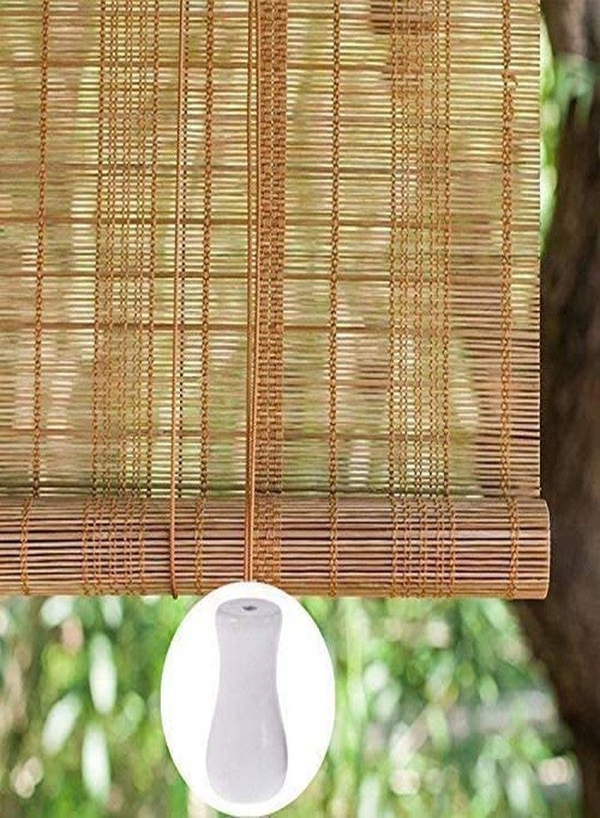 Cutelec 12pcs White Wood Tassel for Window Blinds White Cord Knobs Wooden Hanging Ball Pulls for Curtain Craft - Image 4
