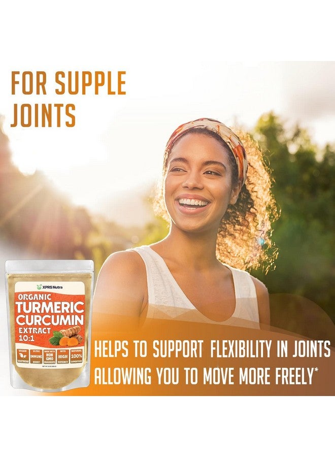 XPRS Nutra Organic Turmeric Curcumin Powder Extract 10:1 - Premium USDA Organic Curcumin Powder for Immunity - Vegan Friendly Pure Curcumin for Gut Health (1 Ounce) - Image 2