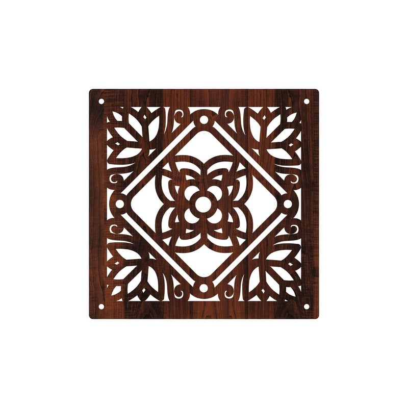 Olive Tree Olive Tree 12Pcs Hanging Room Divider Panel Modern Hanging Screen Partition for Home Decoration Living Room 115 x 115 12 PanelsOTD7095  - Image 3