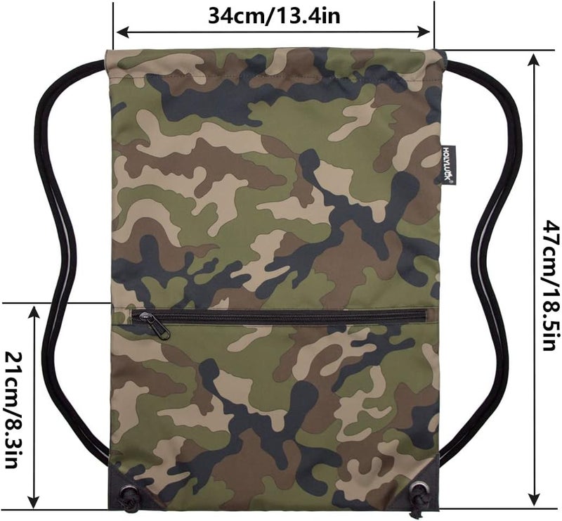 HOLYLUCK Drawstring Backpack Bag Sport Gym Sackpack - Image 2