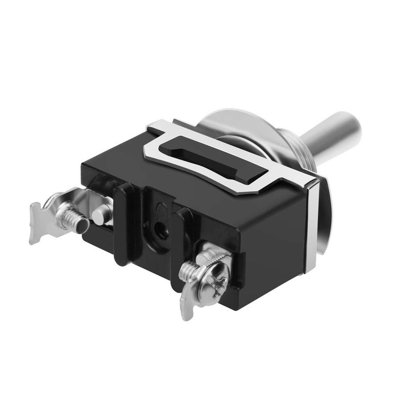 MUZHI Toggle Switch 12V, Heavy Duty 120V SPST ON Off Rocker Switch, 2 Pin SPDT Marine Toggle Switches Waterproof 15A 250V 20A 125V(6 Pack) - Image 4
