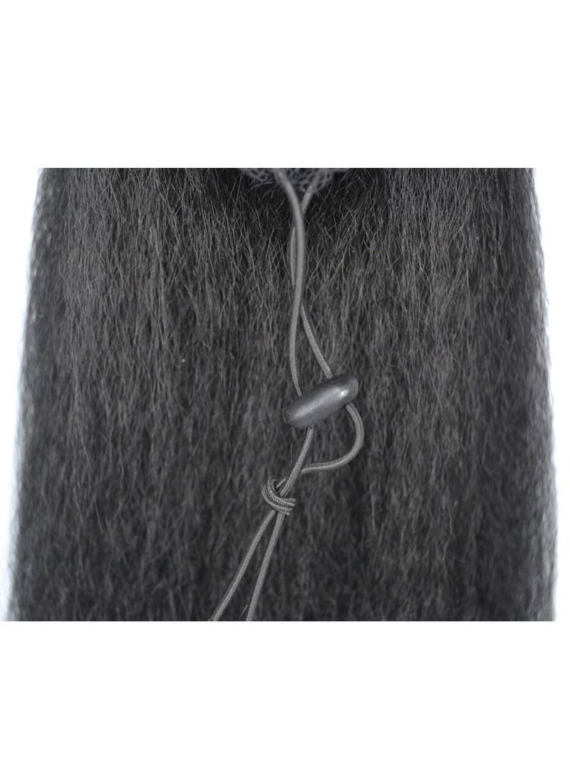 Estelle Wig Ponytail Long Curly Hair Ponytail Fluffy Explosive Head Wig Ponytail Corn Silk African Ponytail Color No 2 - Image 2