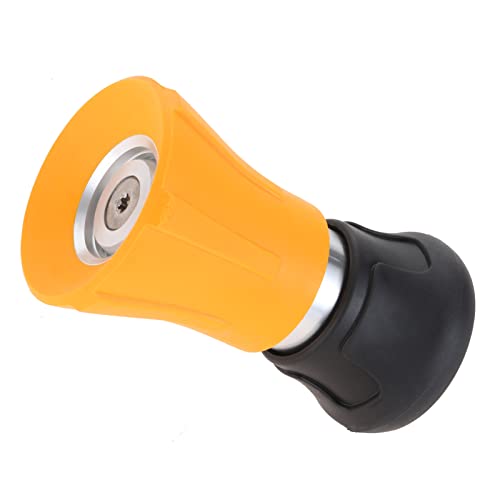 Hicello Fireman Hose Nozzle, Yellow Garden Hose Nozzle, High Pressure Sprayer Nozzle for Car Washing, Patio Cleaning, Watering Lawn and Garden, Universal Fit Garden Hoses - Image 1
