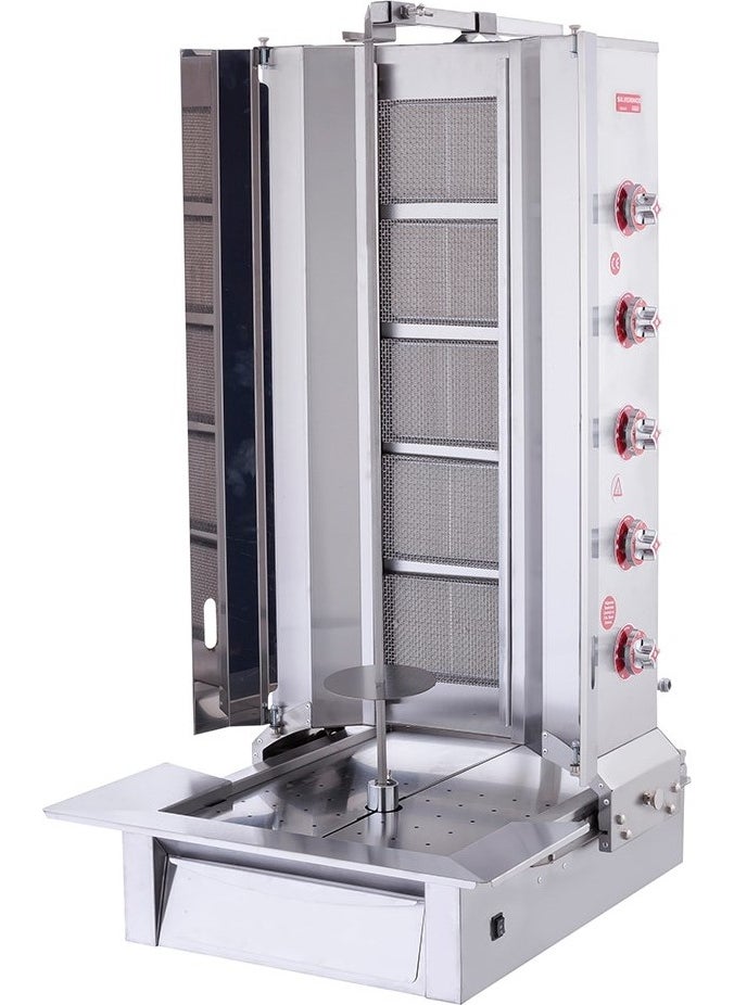 Işıkgaz Silverinox LPG Cylinder 5 Radian Bottom Engine Doner Grill 