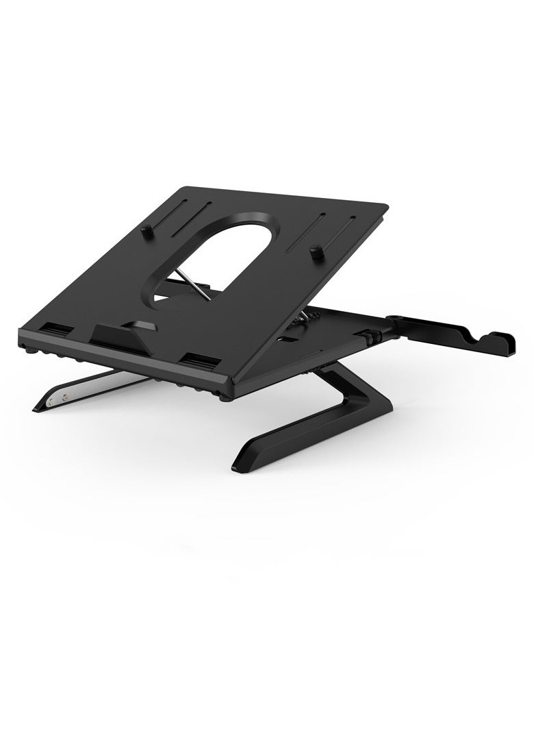 Laptop Stand for Desk, Muti-Angle Adjustable Portable Foldable Stand with Heat-Vent, Ergonomic Laptop Stand Riser Compatible with MacBook, Air, Pro, Surface Laptop (9-15.6 inches) (Black) - Image 1