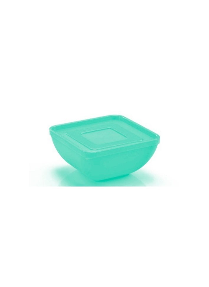 MEDSTAR - Pure square bowl, .05 liters, green lid, safe for use in the microwaveFBDBGG08974 - Image 1
