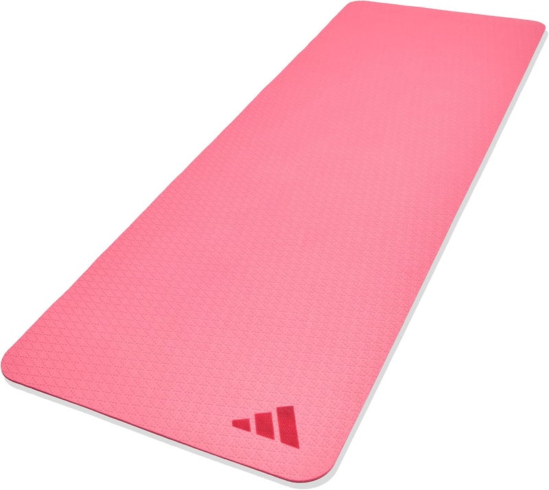 Adidas 4mm Yoga Mat – Pink Fusion, Lightweight Non-Slip Mat for Yoga & Home Fitness Training - Image 2